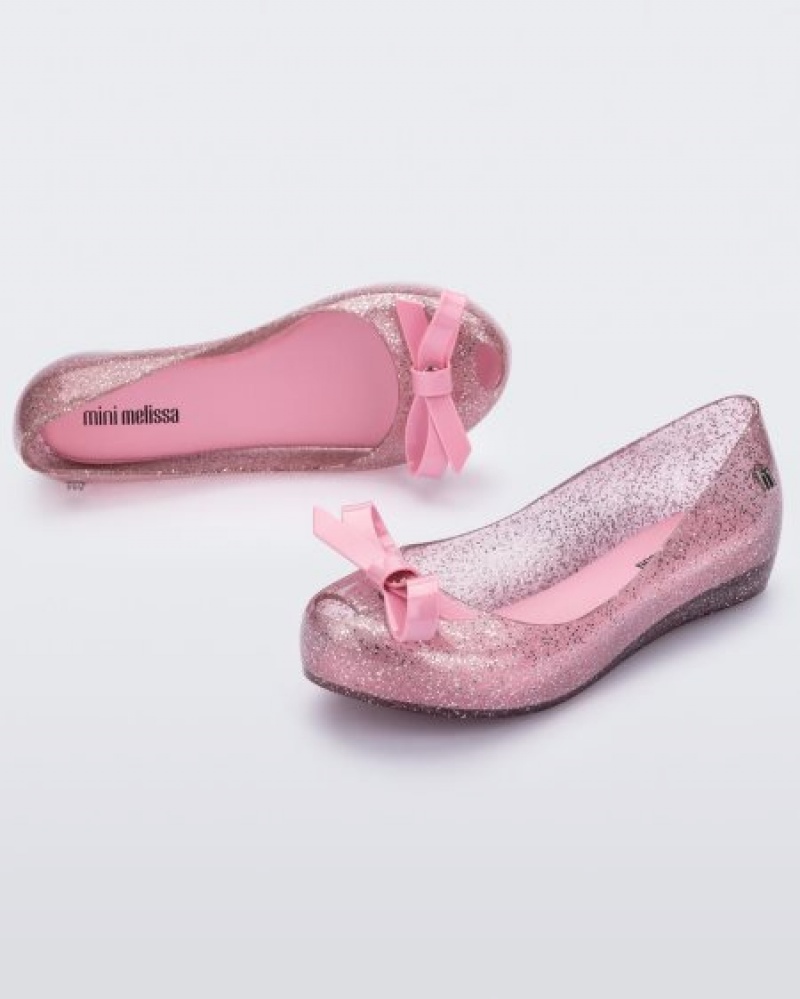 Mini Melissa Ultragirl Bow Flats Çocuk Pembe Türkiye | 74825IEDJ