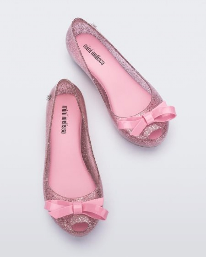 Mini Melissa Ultragirl Bow Flats Çocuk Pembe Türkiye | 74825IEDJ