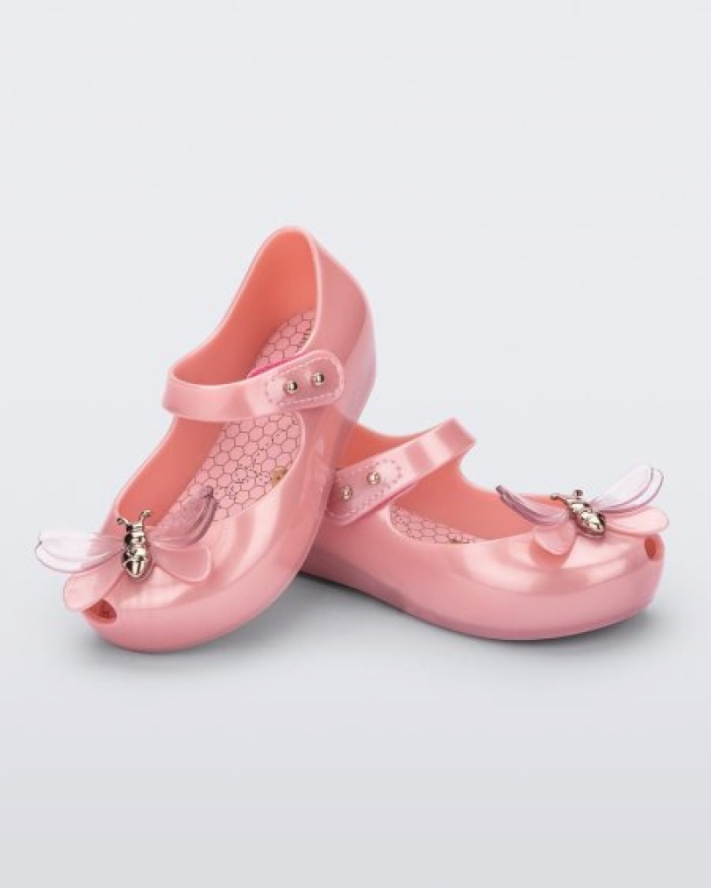 Mini Melissa Ultragirl Bugs Flats Bebek Pembe Türkiye | 69741IXSY