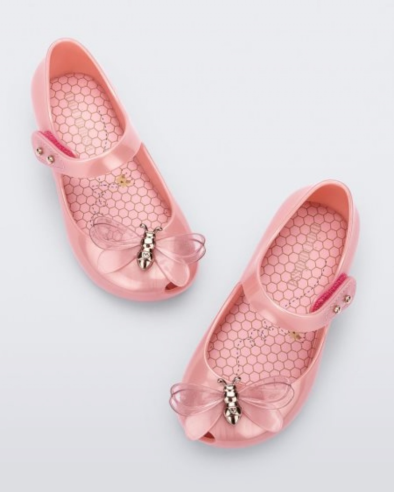 Mini Melissa Ultragirl Bugs Flats Bebek Pembe Türkiye | 69741IXSY