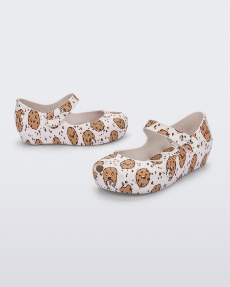 Mini Melissa Ultragirl Candy Flats Bebek White/Beige Türkiye | 25980KLFY