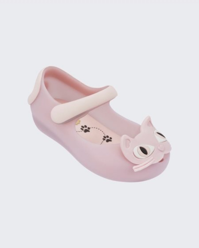 Mini Melissa Ultragirl Cat Flats Bebek Açık Pembe Türkiye | 34857BRIG