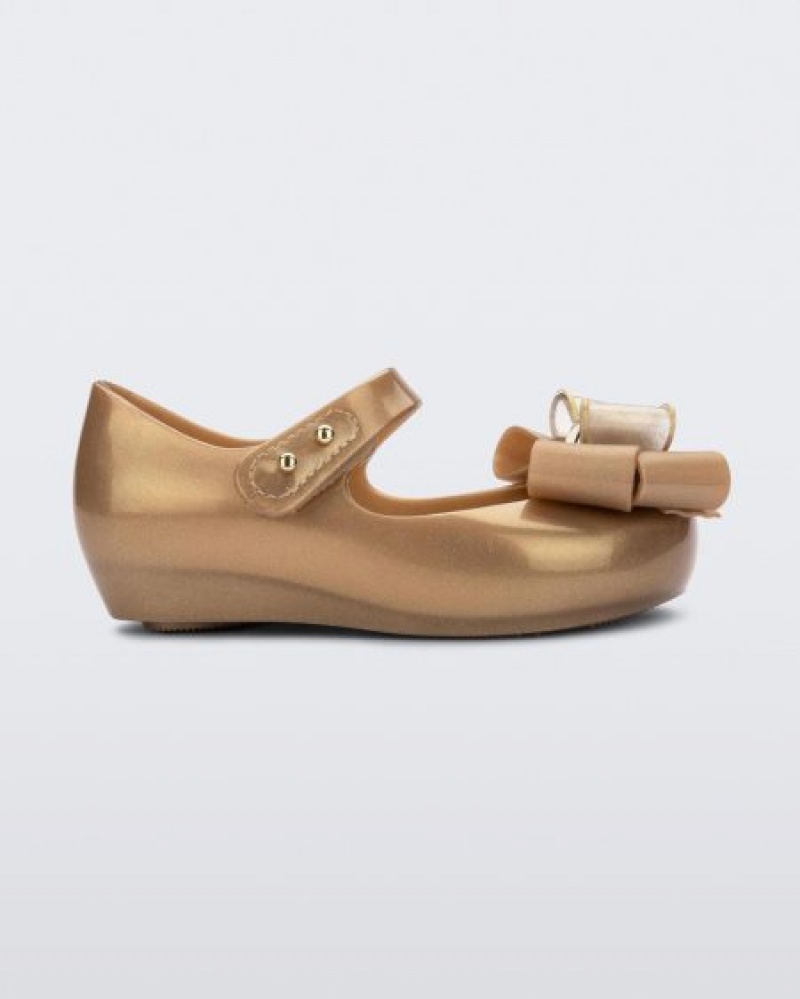 Mini Melissa Ultragirl Sweet Flats Bebek Altın Türkiye | 96530EXAC