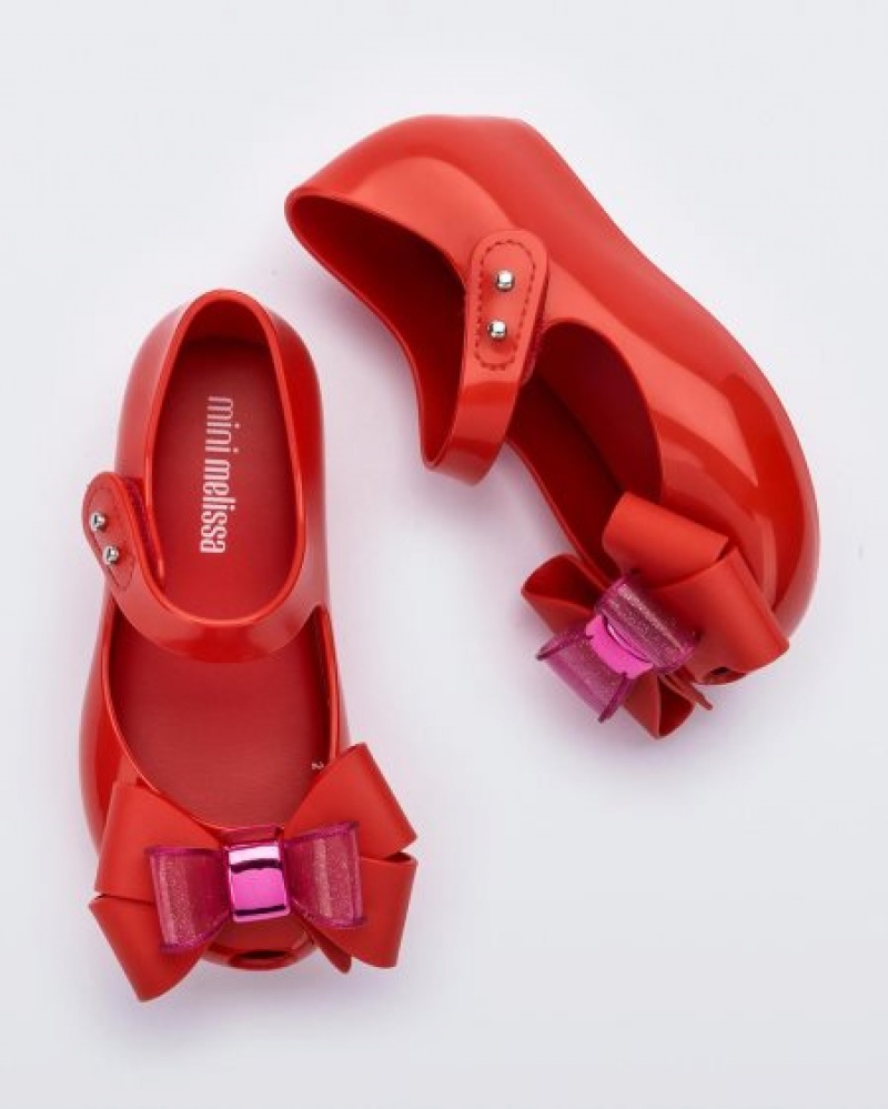 Mini Melissa Ultragirl Sweet Flats Bebek Kırmızı Türkiye | 49861LXKU