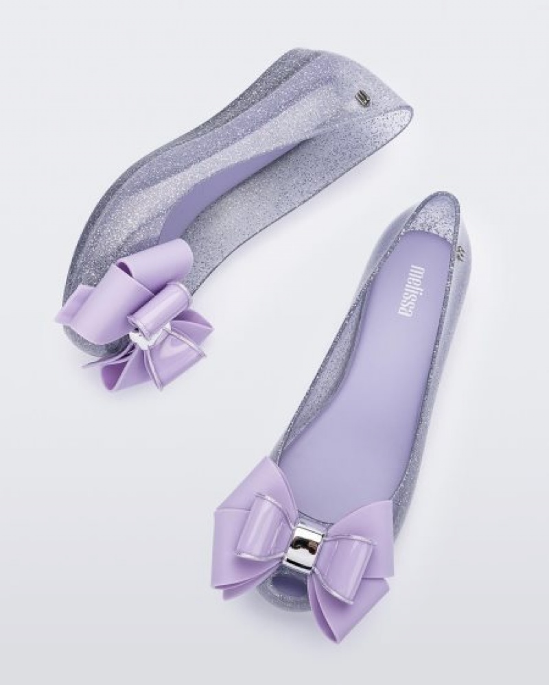 Melissa Ultragirl Sweet Flats Kadın Clear Glitter/Lilac Türkiye | 39451KZJT