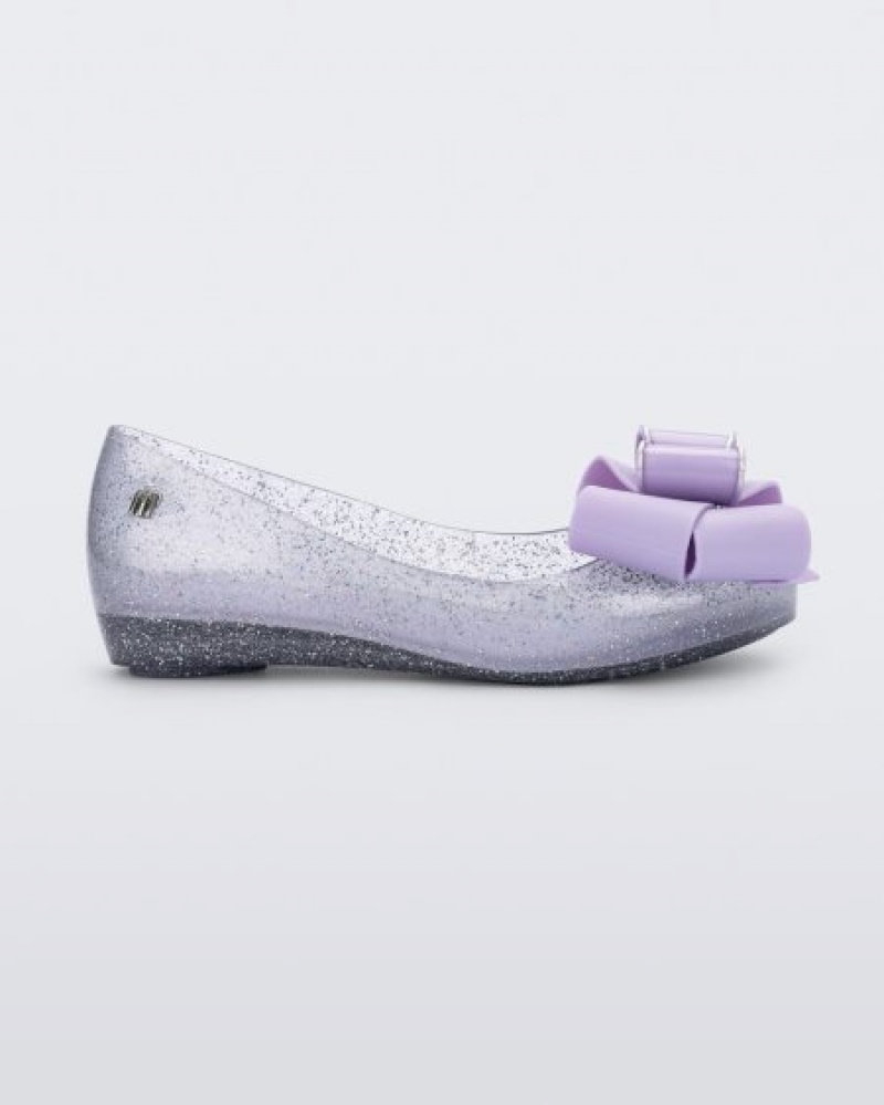 Mini Melissa Ultragirl Sweet Flats Çocuk Clear Glitter/Lilac Türkiye | 40921JRYT