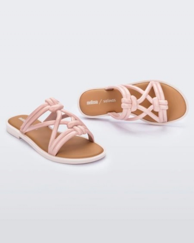 Melissa Wave Terlik Terlik Kadın Pink/Beige Türkiye | 52490QYKZ