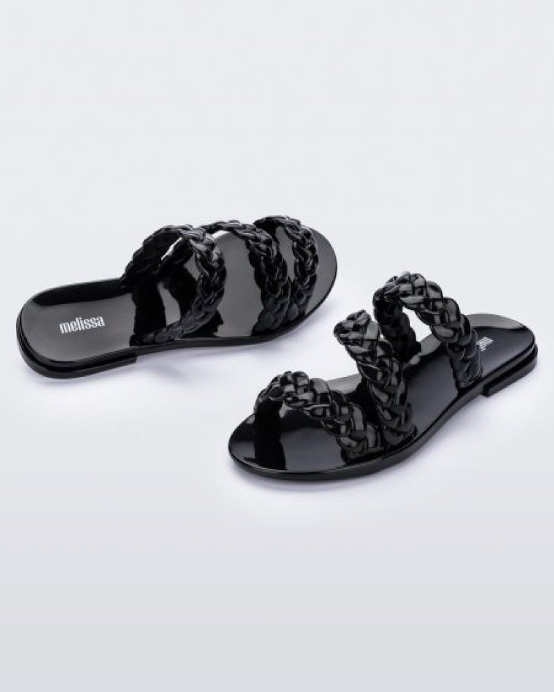 Melissa Wrap Terlik Kadın Black/Black Türkiye | 18924GCRV