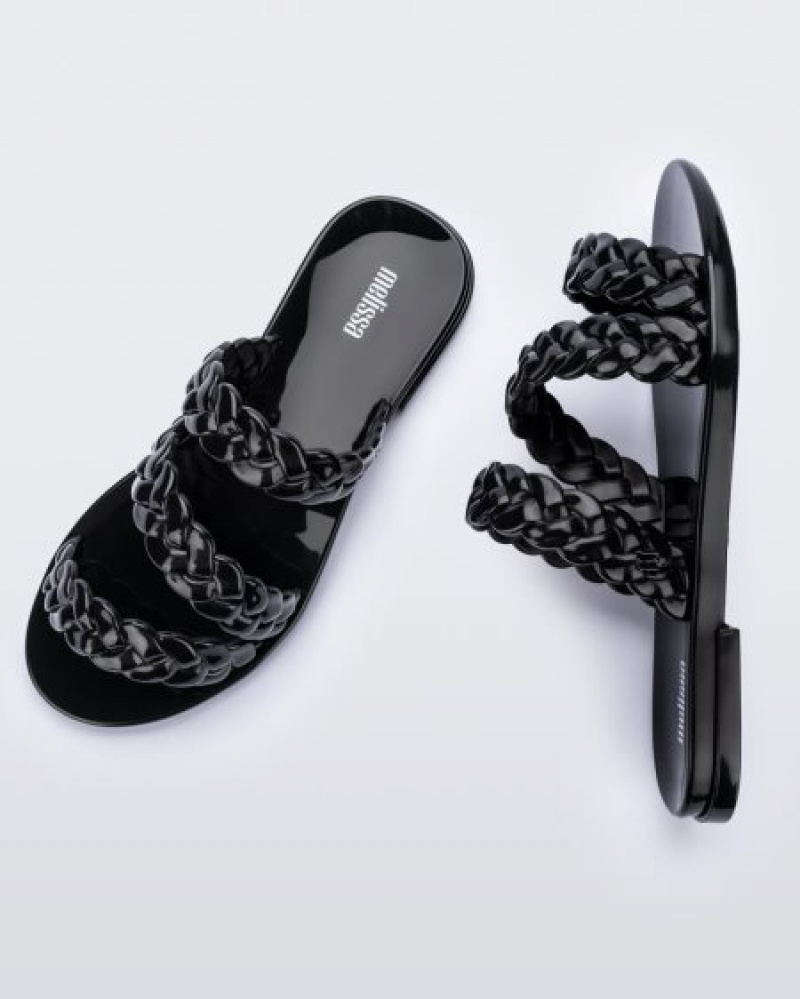 Melissa Wrap Terlik Kadın Black/Black Türkiye | 18924GCRV