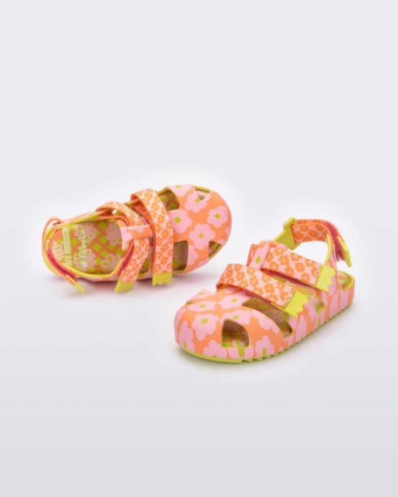 Mini Melissa Yoyo Sandalet Bebek Yellow/Orange Türkiye | 37629MWKY