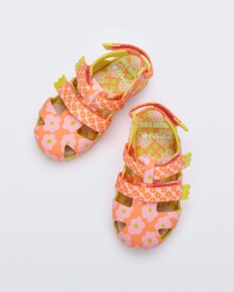 Mini Melissa Yoyo Sandalet Bebek Yellow/Orange Türkiye | 37629MWKY